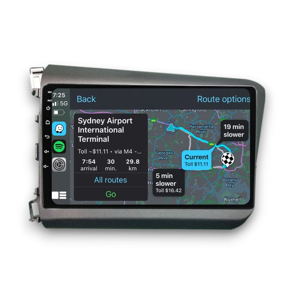 Honda Civic (2012 - 2015) Multimedia 9" Touchscreen Display + Built-In Wireless Carplay & Android Auto