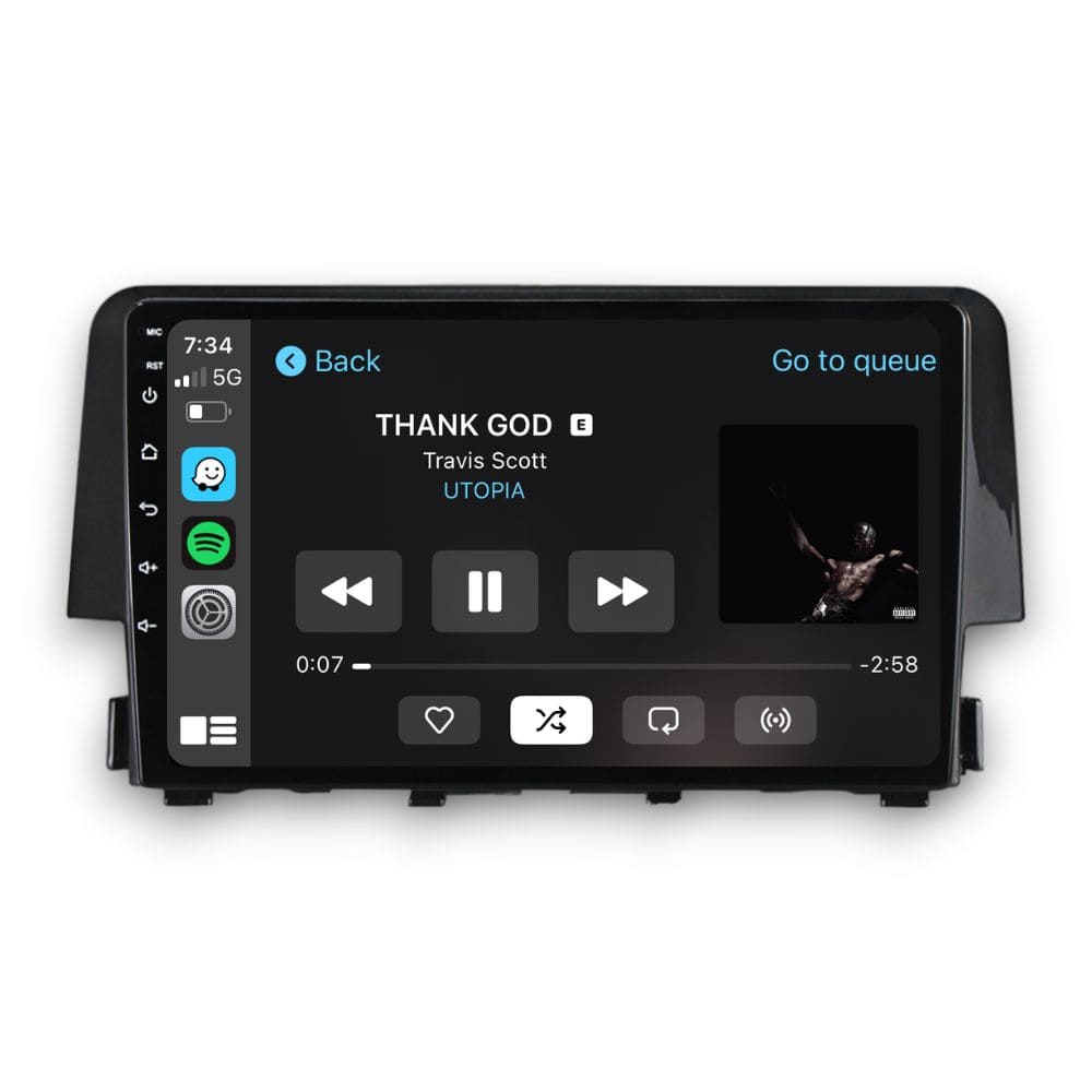 Honda Civic (2016 - 2021) Multimedia 9" Touchscreen Display + Built-In Wireless Carplay & Android Auto