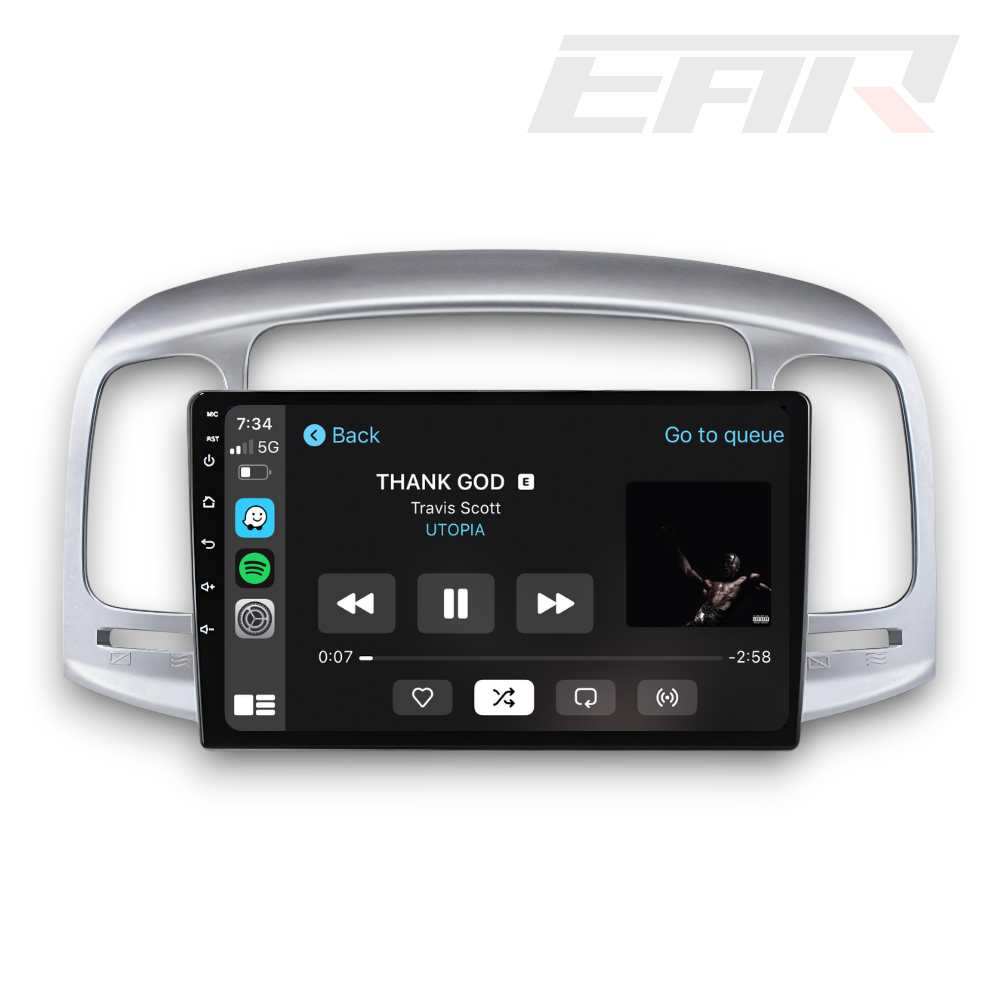 Hyundai Accent (2006 - 2011) Multimedia 9" Touchscreen Display + Built-In Wireless Carplay & Android Auto