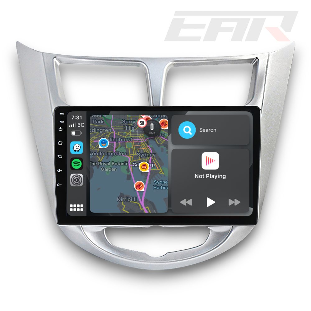 Hyundai Accent/Verna (2011 - 2019) Multimedia 9" Touchscreen Display + Built-In Wireless Carplay & Android Auto