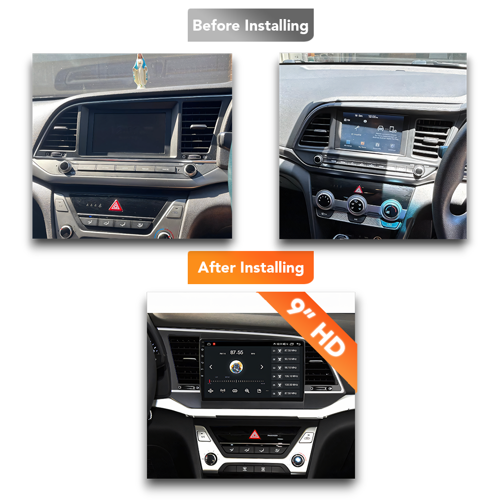 Hyundai Elantra/Avante (2016 - 2020) Multimedia 9" Touchscreen Display + Built-In Wireless Carplay & Android Auto