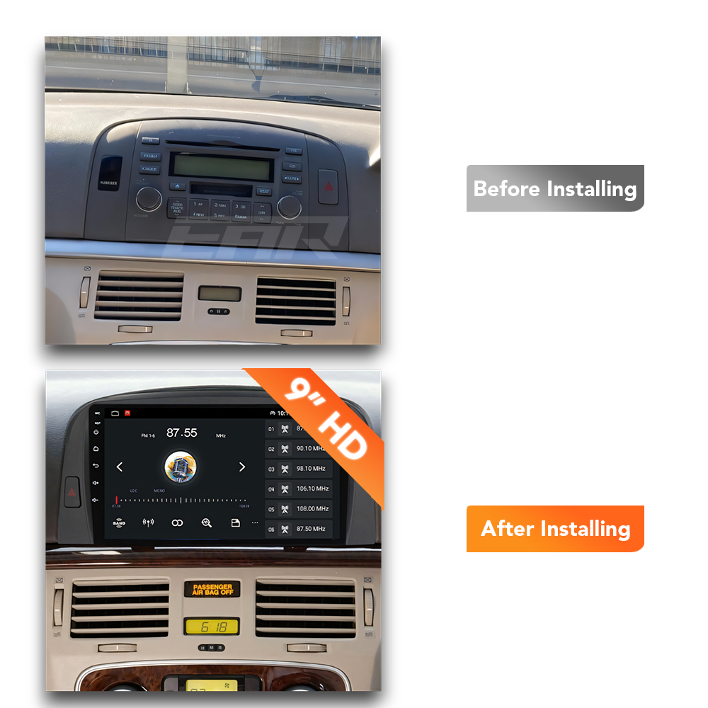 Hyundai Sonota (2004 - 2008) Multimedia 9" Touchscreen Display + Built-In Wireless Carplay & Android Auto