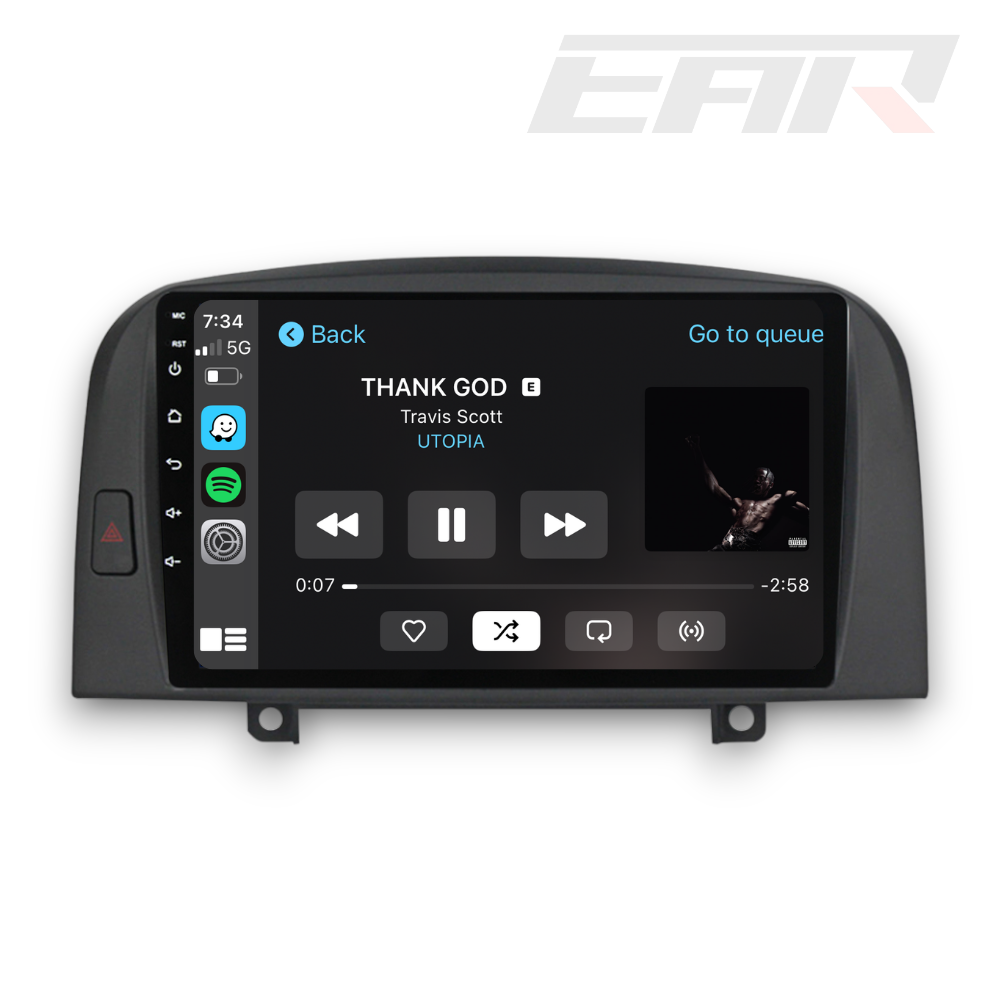 Hyundai Sonota (2004 - 2008) Multimedia 9" Touchscreen Display + Built-In Wireless Carplay & Android Auto