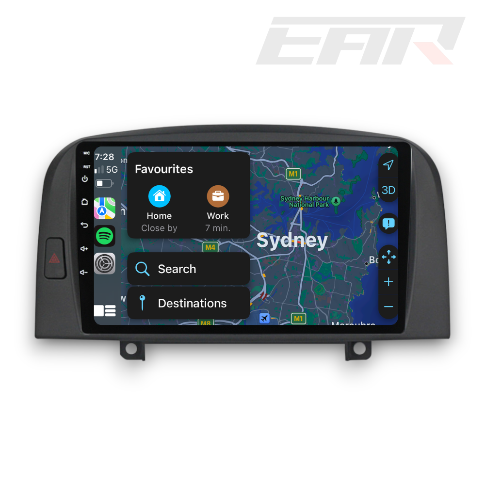 Hyundai Sonota (2004 - 2008) Multimedia 9" Touchscreen Display + Built-In Wireless Carplay & Android Auto