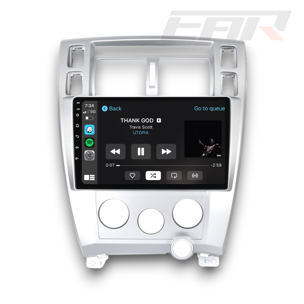 Hyundai Tucson (2004 - 2009) Multimedia 10" Touchscreen Display + Built-In Wireless Carplay & Android Auto