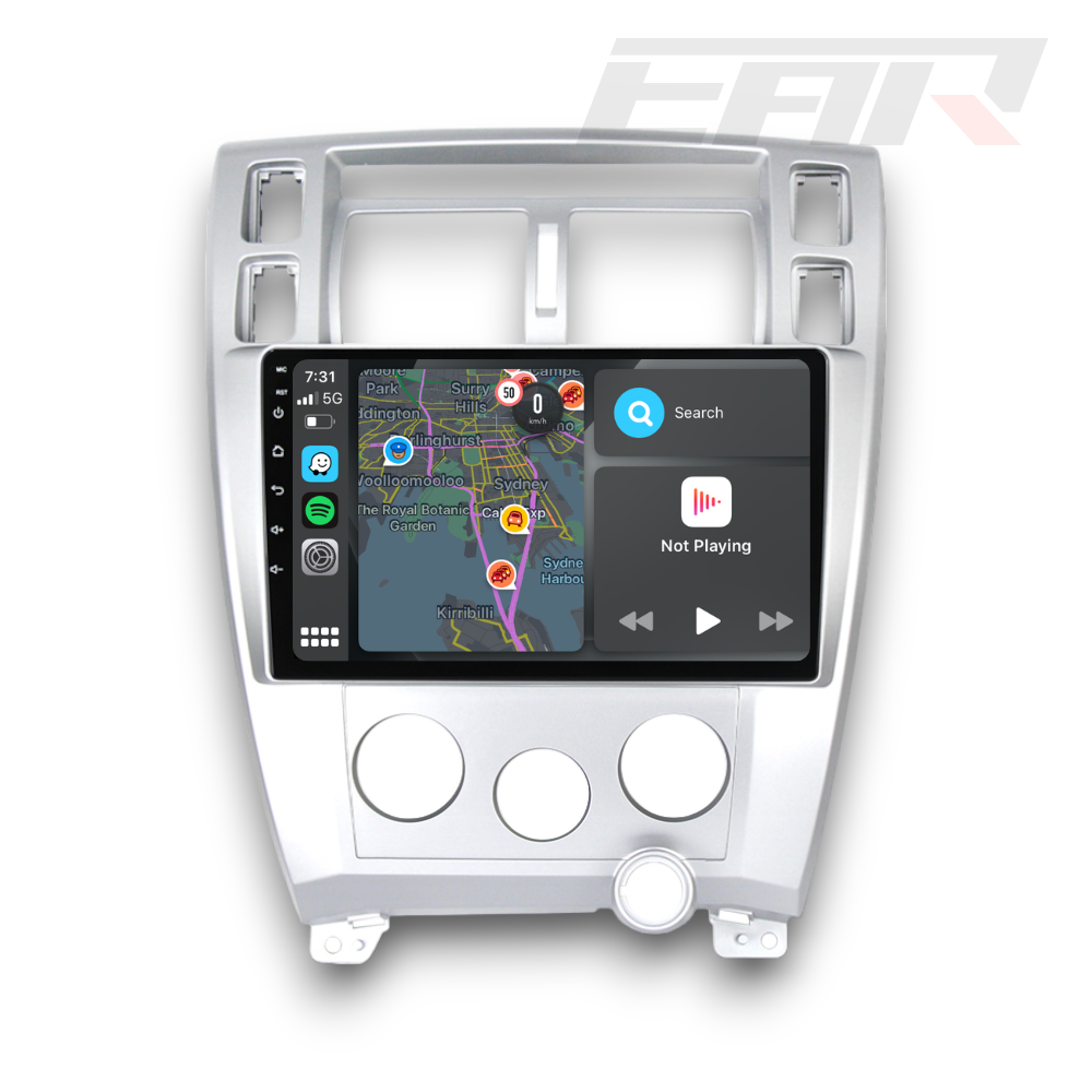 Hyundai Tucson (2004 - 2009) Multimedia 10" Touchscreen Display + Built-In Wireless Carplay & Android Auto