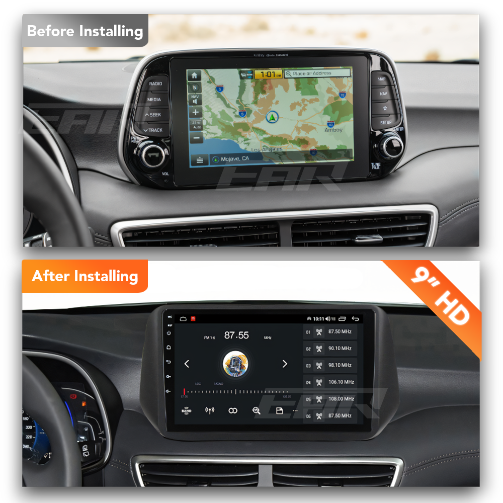 Hyundai Tucson (2018 - 2021) Multimedia 10" Touchscreen Display + Built-In Wireless Carplay & Android Auto