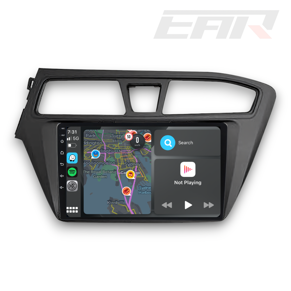 Hyundai i20 (2016 - 2017) Multimedia 9" Touchscreen Display + Built-In Wireless Carplay & Android Auto