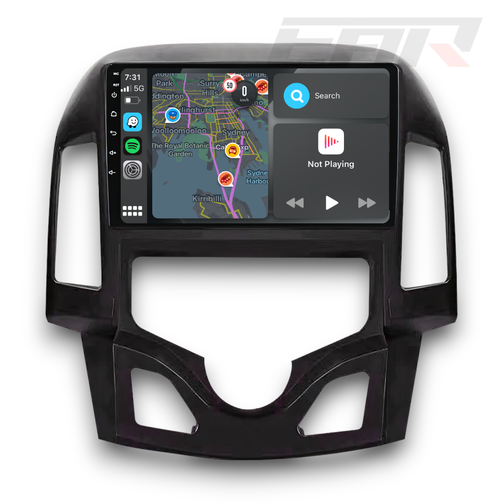 Hyundai i30 (2007 - 2012) Automatic A/C Multimedia 9" Touchscreen Display + Built-In Wireless Carplay & Android Auto