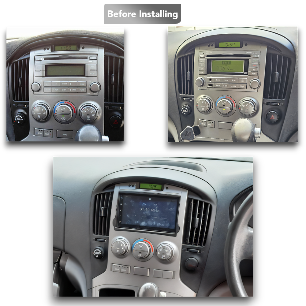 Hyundai iMax (2007 - 2015) Multimedia 9" Touchscreen Display + Built-In Wireless Carplay & Android Auto