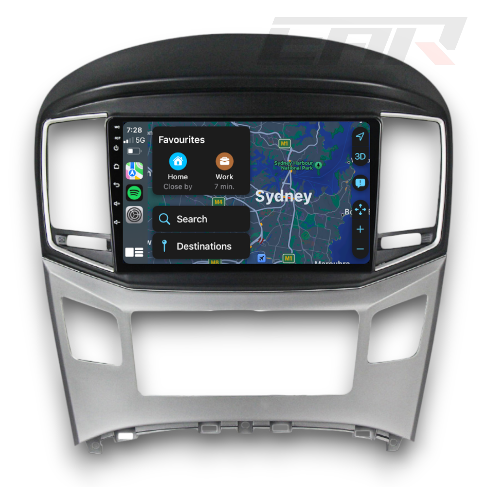 Hyundai iMax (2015 - 2022) Multimedia 9" Touchscreen Display + Built-In Wireless Carplay & Android Auto