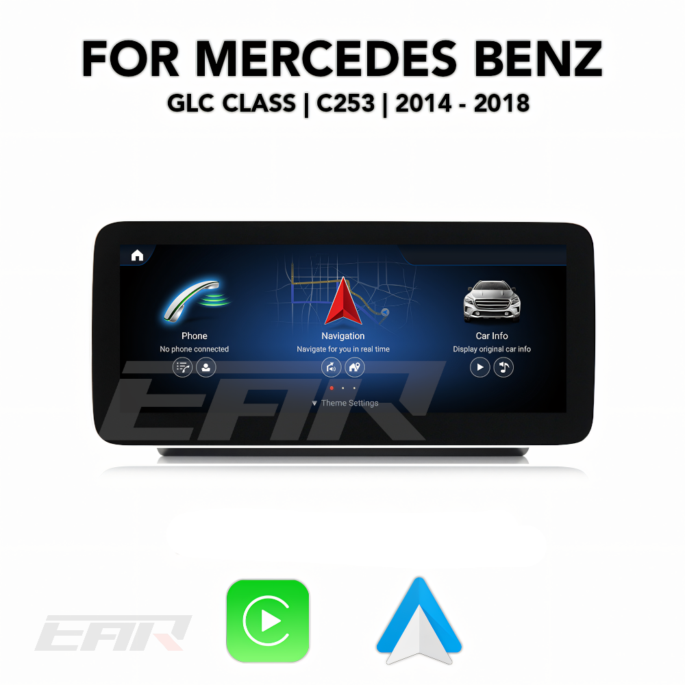 Mercedes Benz GLC Class Android 13.0 (C253) Multimedia 10.25"/12.3" Touchscreen Display + Built-In Wireless Carplay & Android Auto | 2014 - 2018 | LHD/RHD