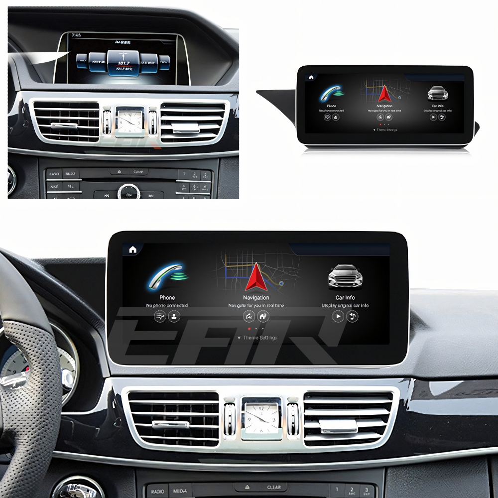 Mercedes Benz E Class Android 13.0 (W212) Multimedia 10.25"/12.3" Touchscreen Display + Built-In Wireless Carplay & Android Auto | 2009 - 2016 | LHD/RHD