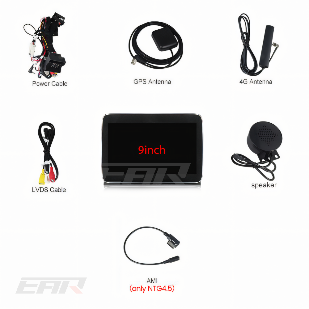 Mercedes Benz GL/ML Class Android 13.0 (W166/X166) Multimedia 9" Touchscreen Display + Built-In Wireless Carplay & Android Auto | 2012 - 2015 | LHD/RHD