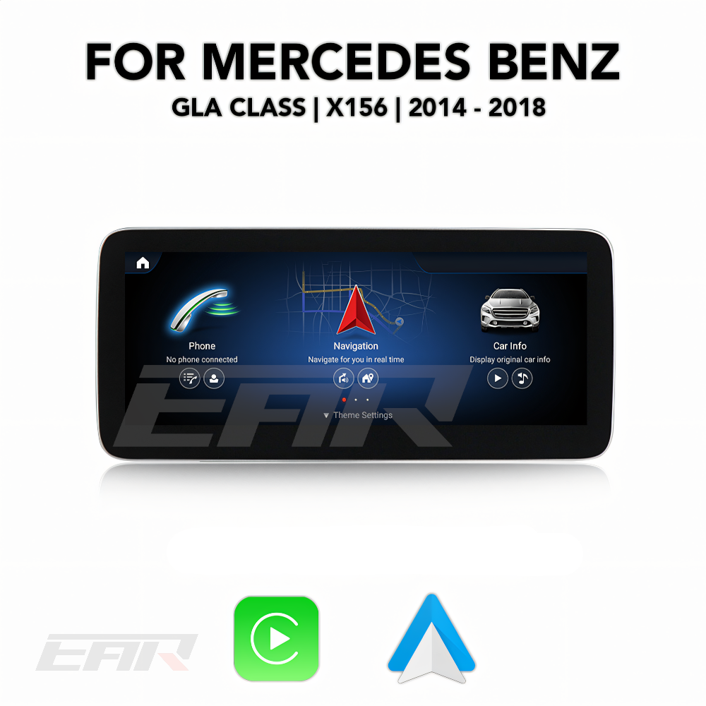 Mercedes Benz GLA Class Android 13.0 (X156) Multimedia 10.25"/12.3" Touchscreen Display + Built-In Wireless Carplay & Android Auto | 2014 - 2018 | LHD/RHD