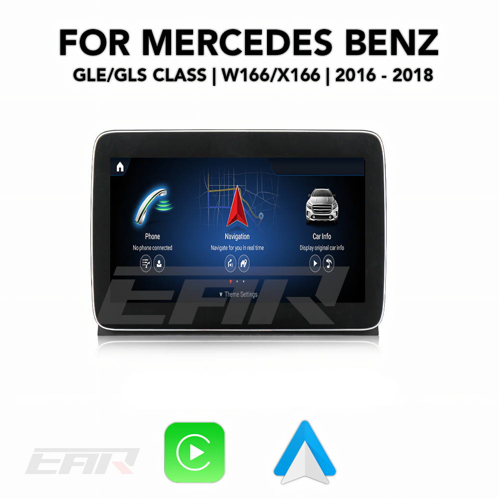Mercedes Benz GLE/GLS Class Android 13.0 (W166/X166) Multimedia 8.4" Touchscreen Display + Built-In Wireless Carplay & Android Auto | 2016 - 2018 | LHD/RHD