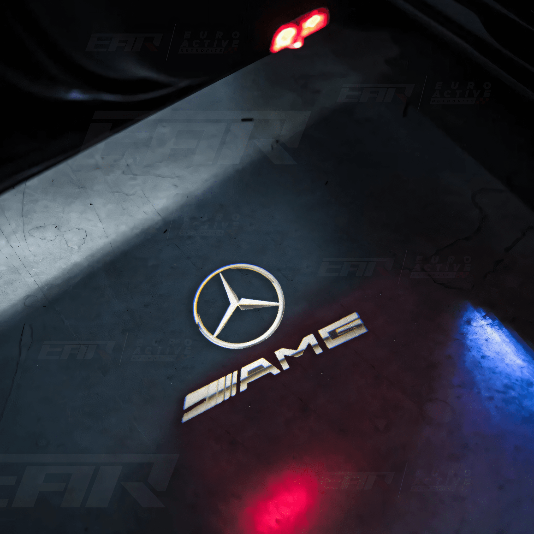 Mercedes Benz LED Car Door Welcome Logo Shadow Lights Mercedes Star | AMG Logo