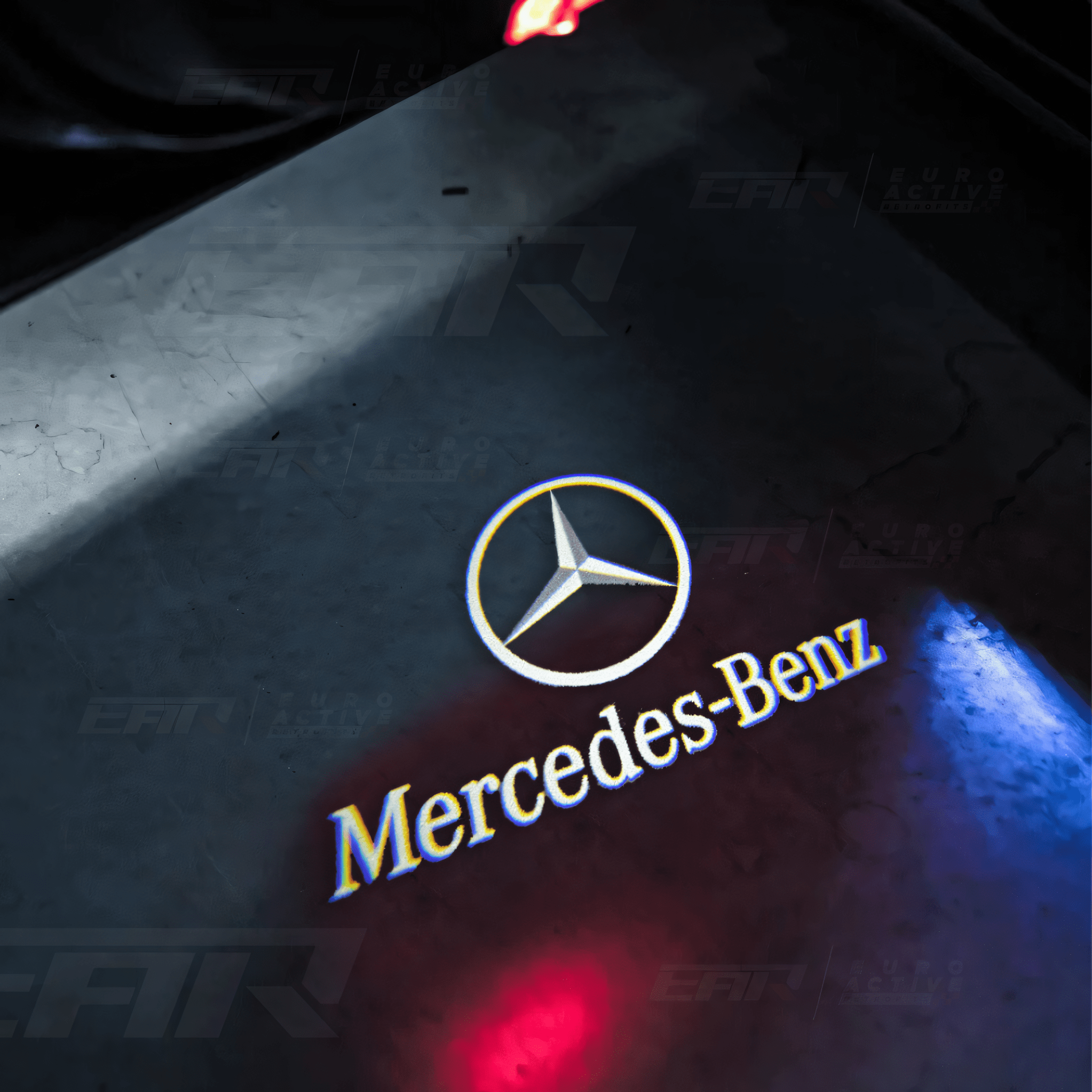 Mercedes Benz LED Car Door Welcome Logo Shadow Lights Mercedes Benz Star Logo