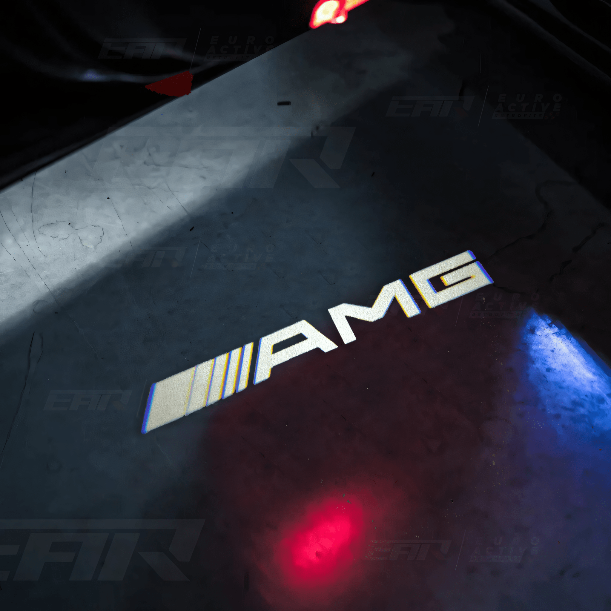 Mercedes Benz LED Car Door Welcome Logo Shadow Lights AMG Logo