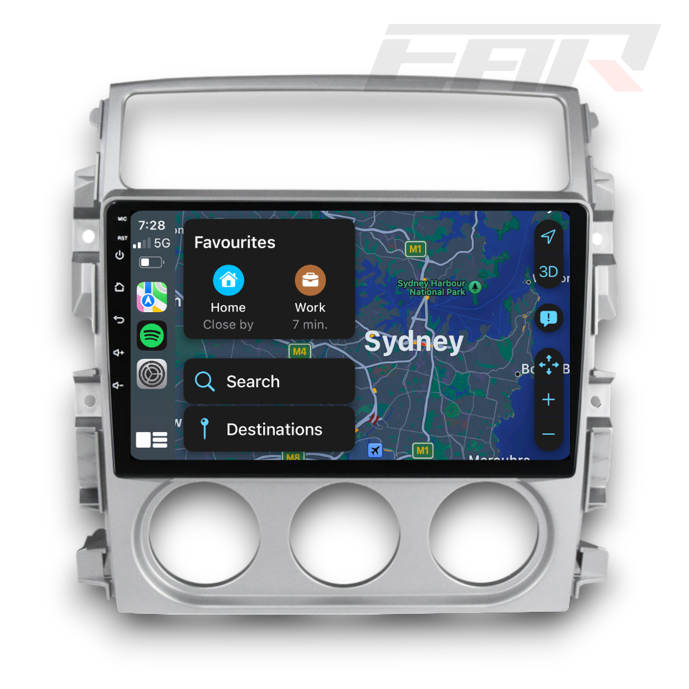 Suzuki Liana (2004 - 2008) Multimedia 9" Touchscreen Display + Built-In Wireless Carplay & Android Auto