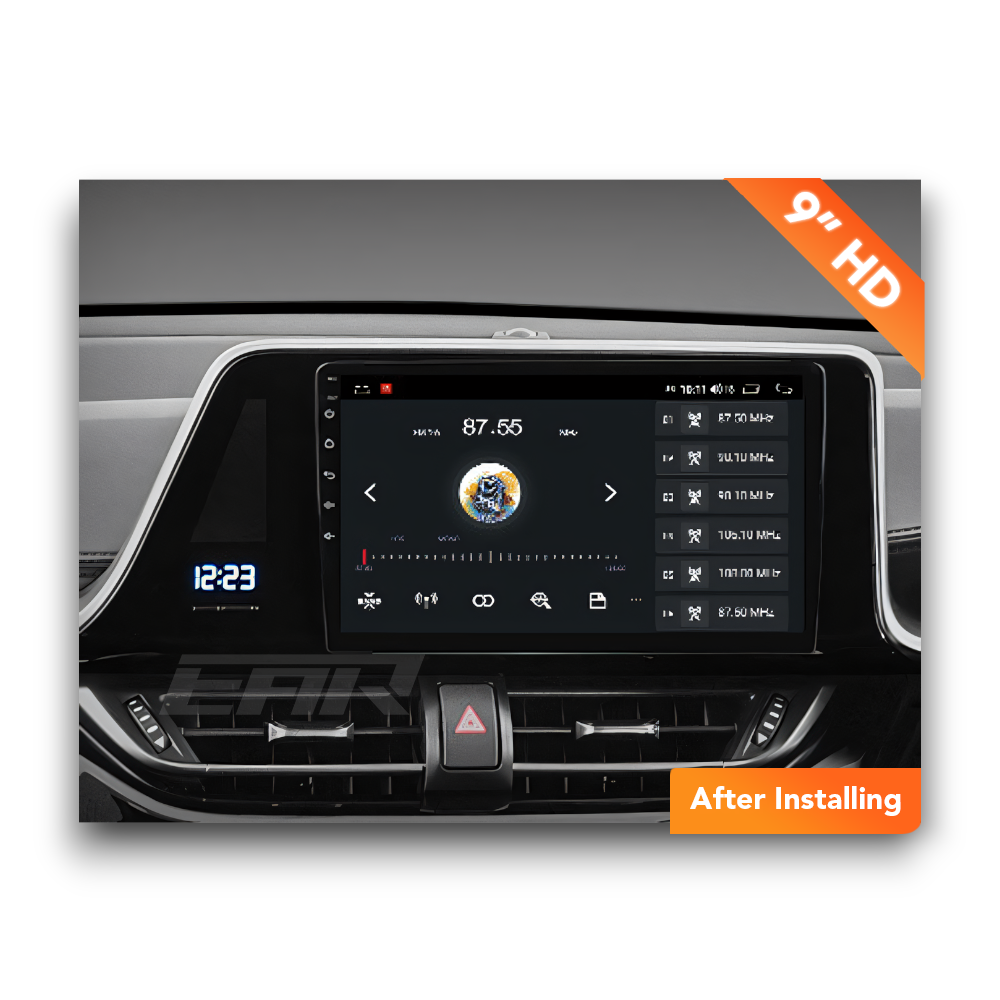 Toyota C-HR (2016 - 2022) Multimedia 9" Touchscreen Display + Built-In Wireless Carplay & Android Auto