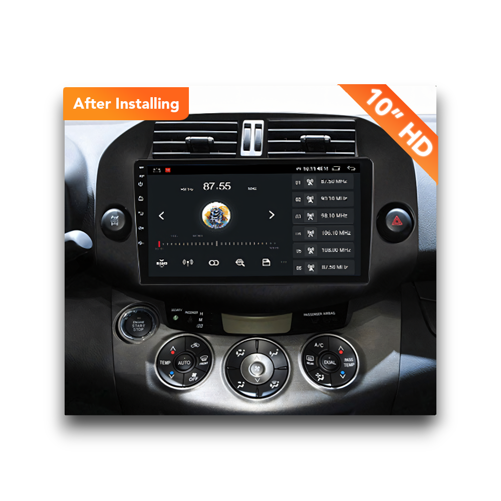 Toyota RAV4 (2006 - 2013) Multimedia 10" Touchscreen Display + Built-In Wireless Carplay & Android Auto