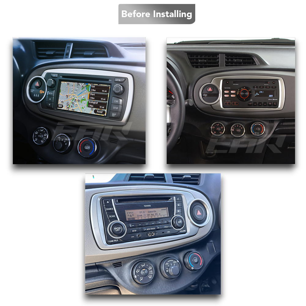 Toyota Yaris (2012 - 2017) Multimedia 9" Touchscreen Display + Built-In Wireless Carplay & Android Auto